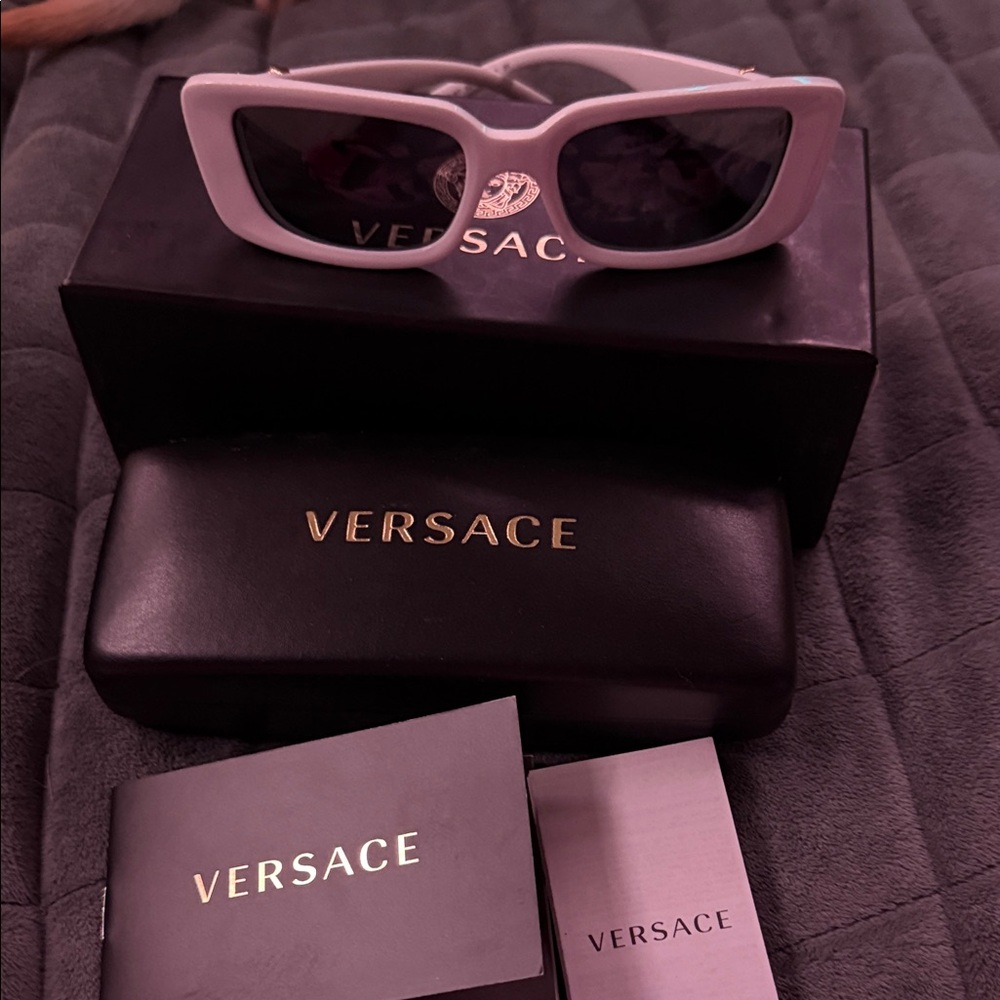 White Cat Eye Versace Sunglasses